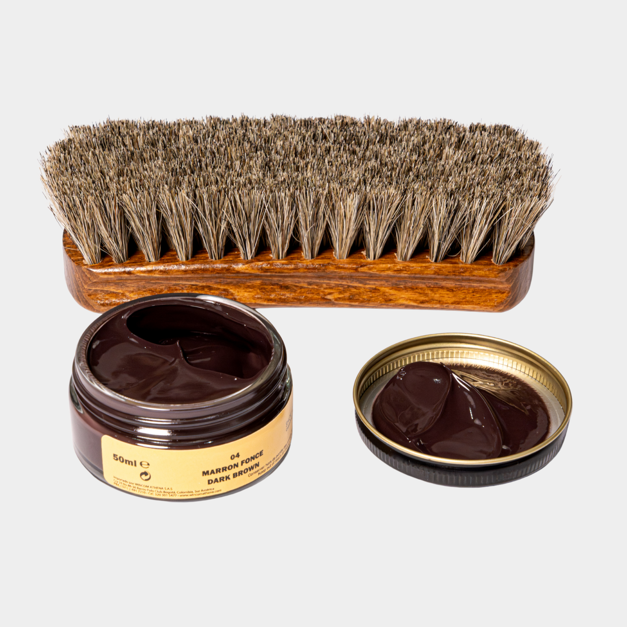 COMBO 5 : Shampoo - Impermeabilizante - Crema Esencial - Shoe Cream Negro y Marrón Oscuro