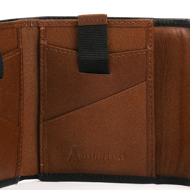 BILLETERA HOMBRE FRENCH NEGRA X CAFÉ