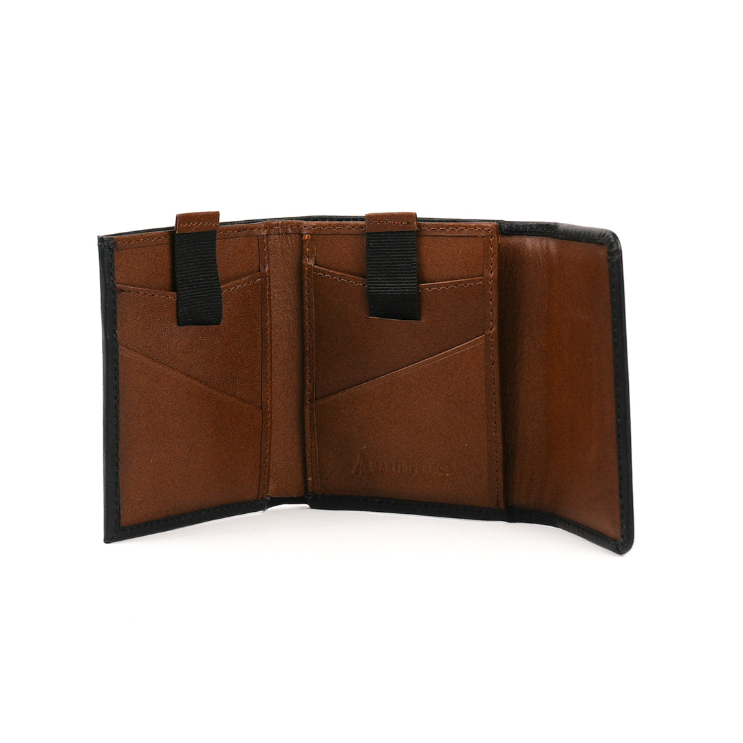 BILLETERA HOMBRE FRENCH NEGRA X CAFÉ