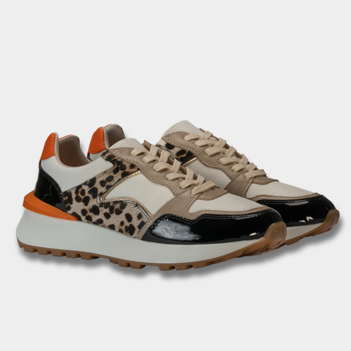 SNEAKER BRASIL CON APLIQUES EN ANIMAL PRINT