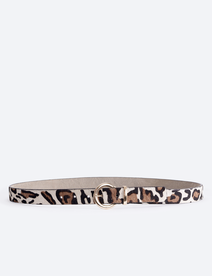 CINTURÓN ANIMAL PRINT JIRAFA BLANCO