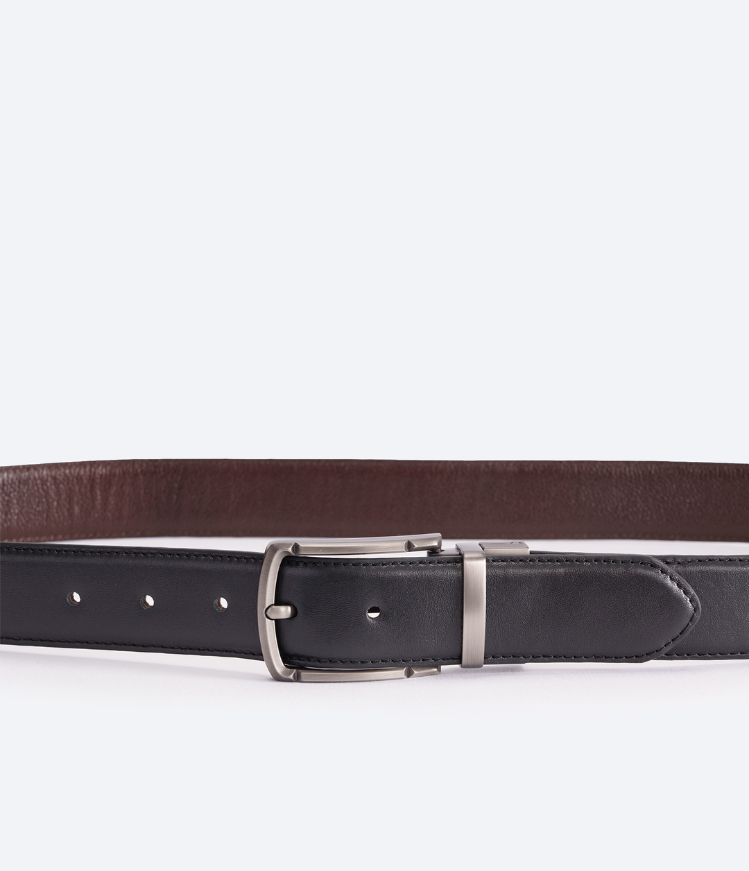 CINTURÓN DOBLE FAZ NEGRO CON MIEL