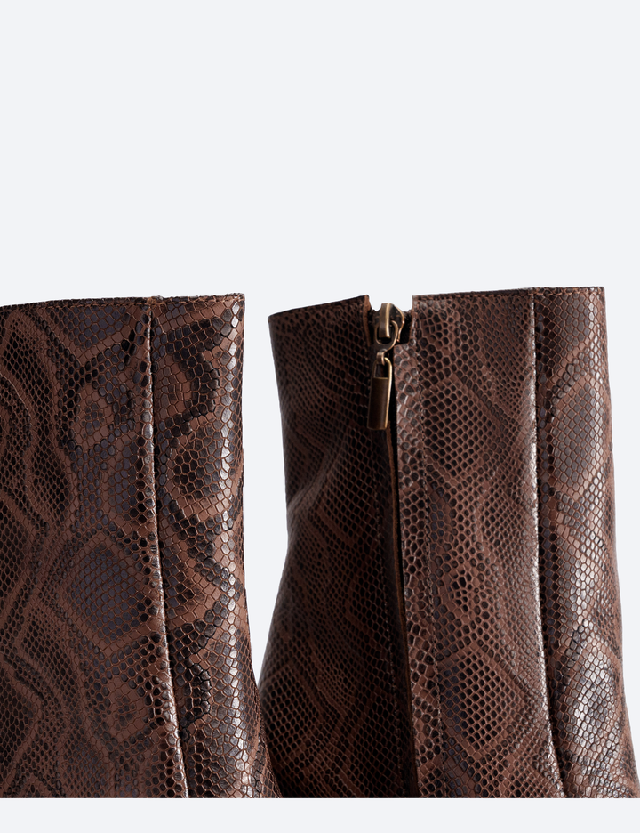 BOTINES AUSTRALIA FOLIA PITON CAFÉ