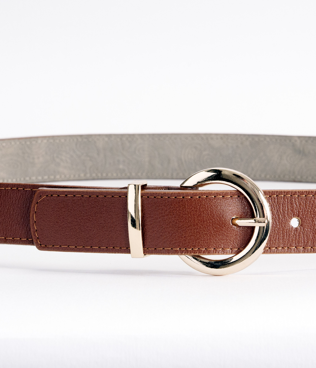 CINTURÓN LIZO MIEL GRUESO