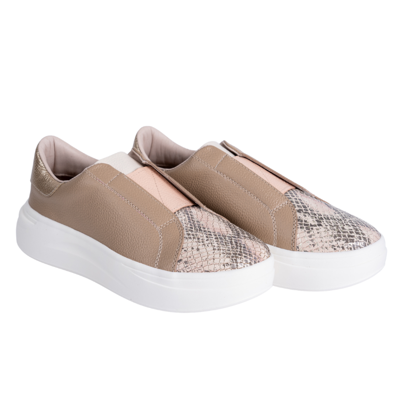 Tenis mujer 7048 Taupe