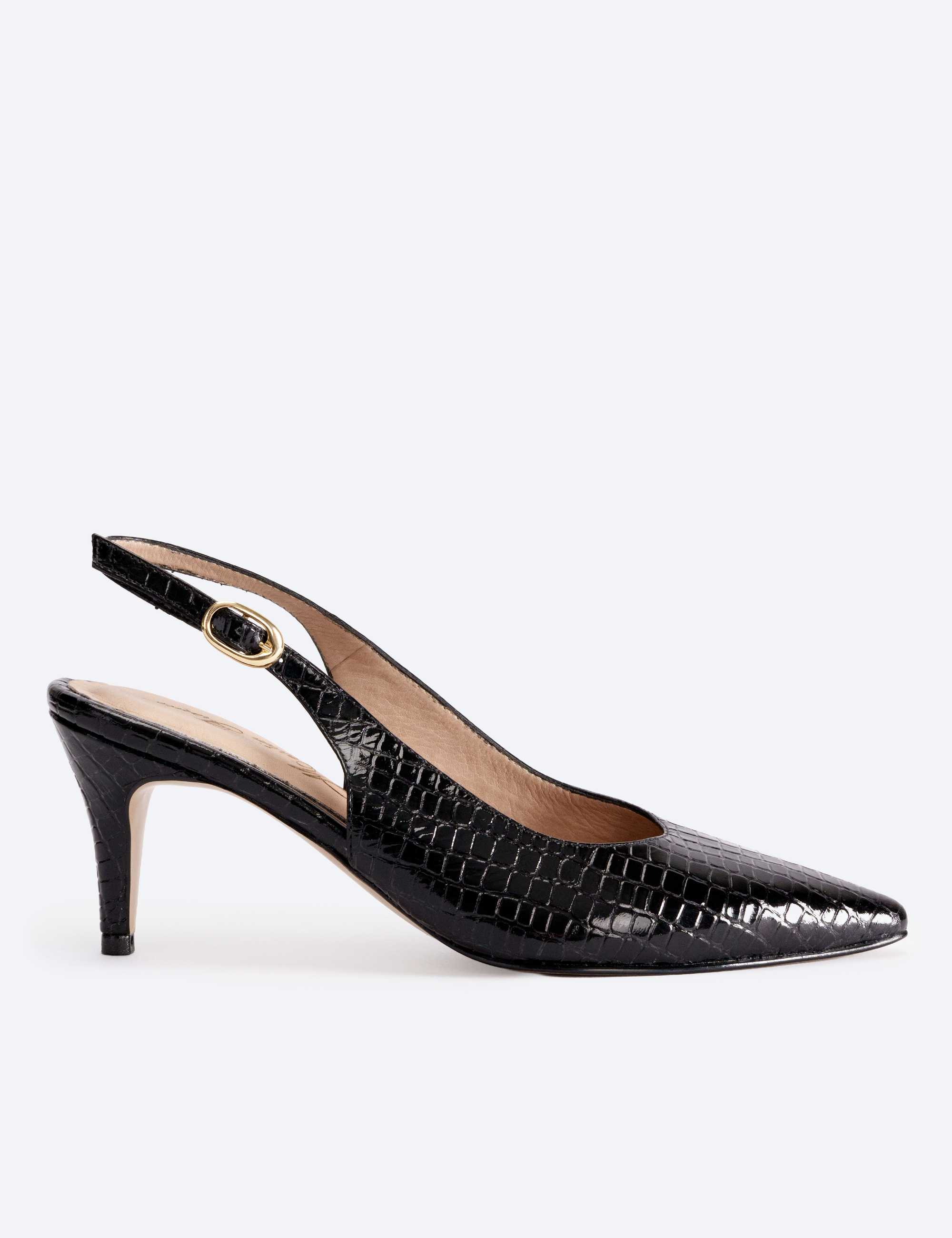 TACONES ZURICH CROCO NEGRO