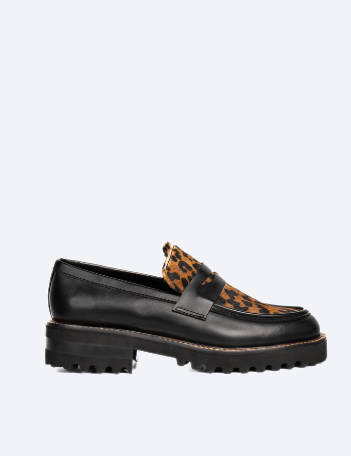 MOCASIN DONATO NEGRO X ANIMAL PRINT