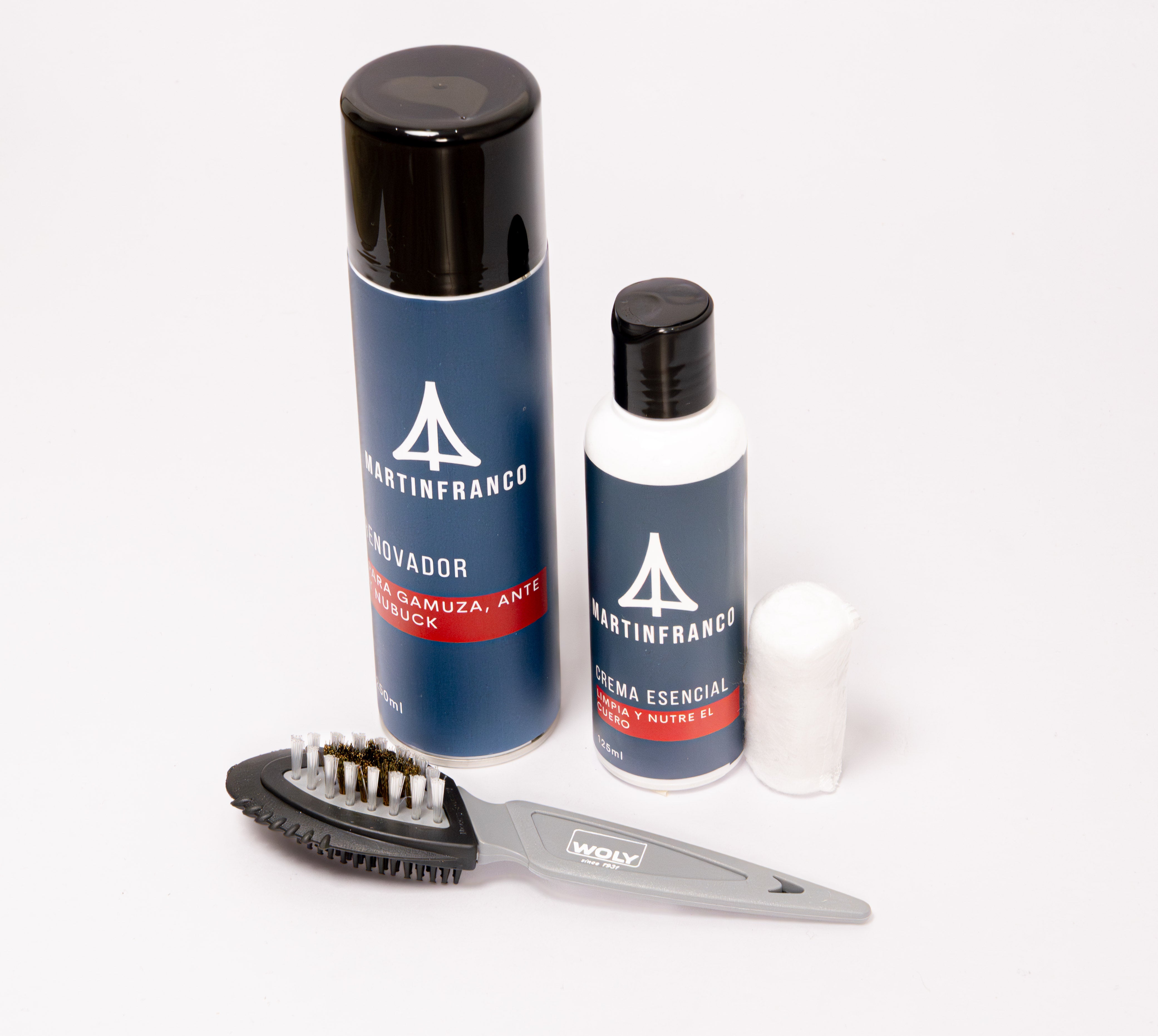 COMBO 4 : Shoe Cream Marrón Oscura y Negra - Renovador - Crema Esencial - Grasa Fina - Cepillo crin