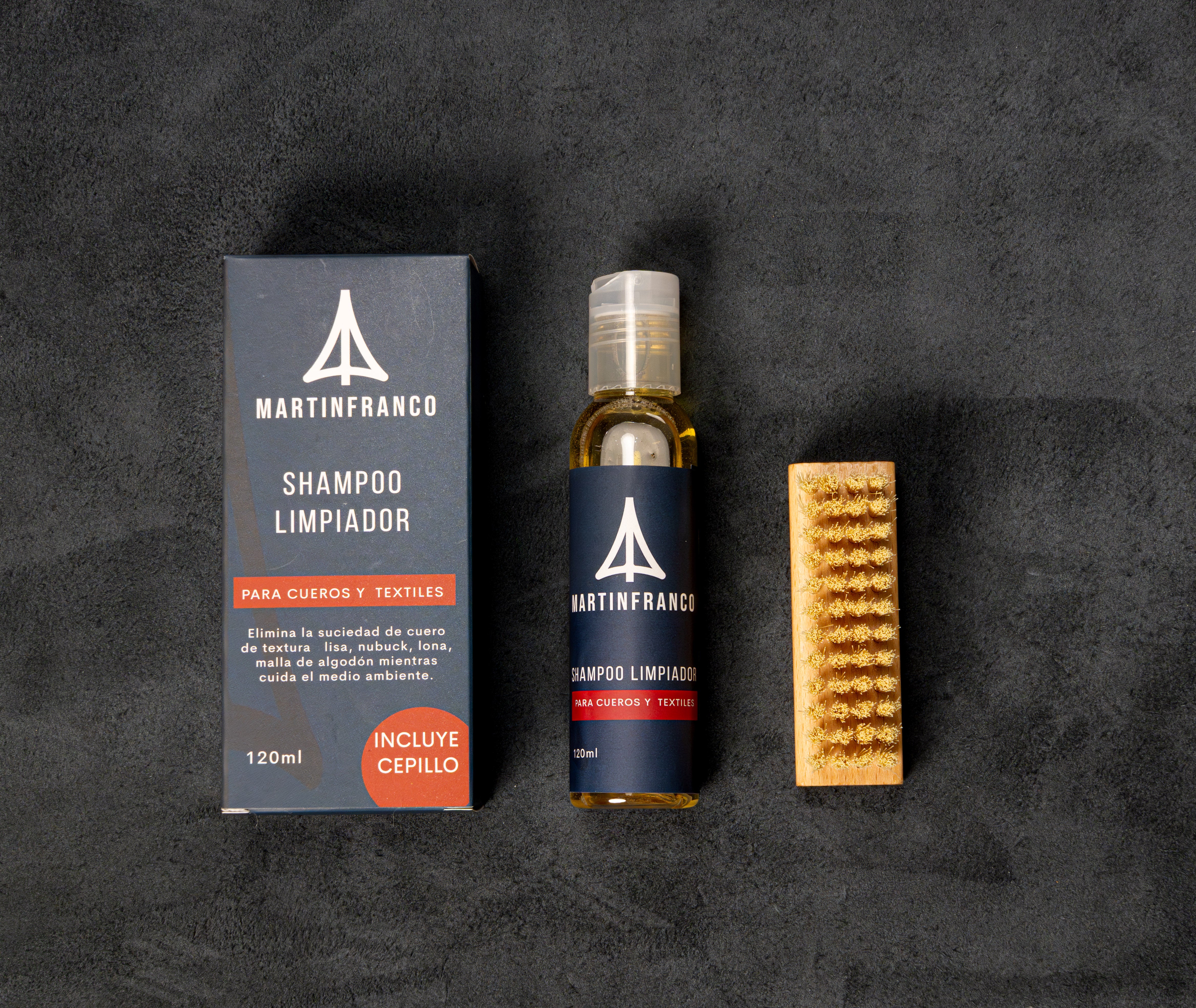 COMBO 5 : Shampoo - Impermeabilizante - Crema Esencial - Shoe Cream Negro y Marrón Oscuro